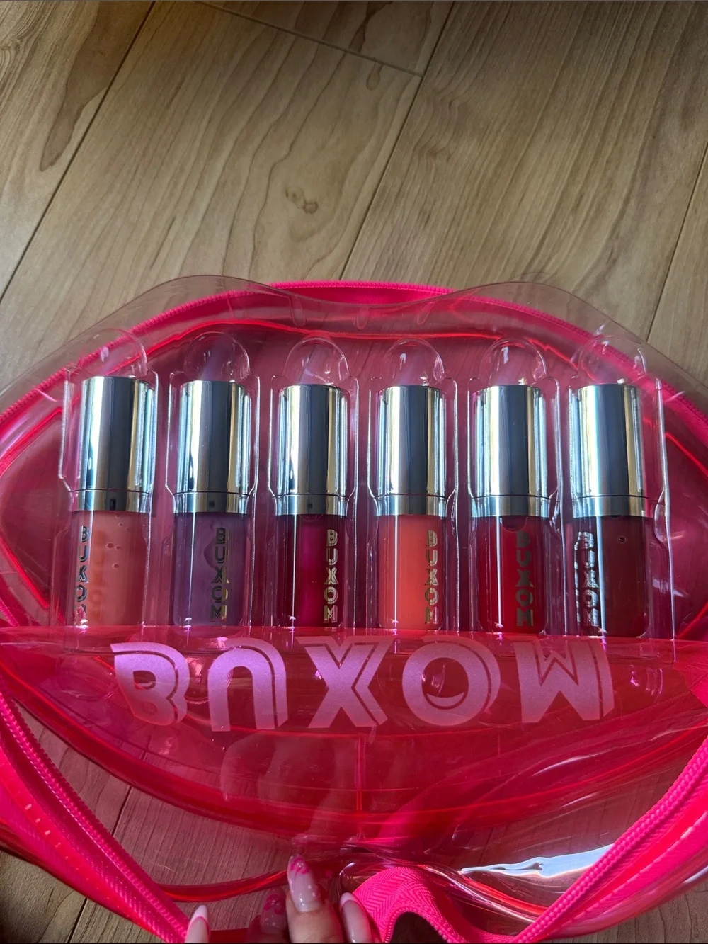 BUXOM Pink Lip-Shaped Gloss Set
